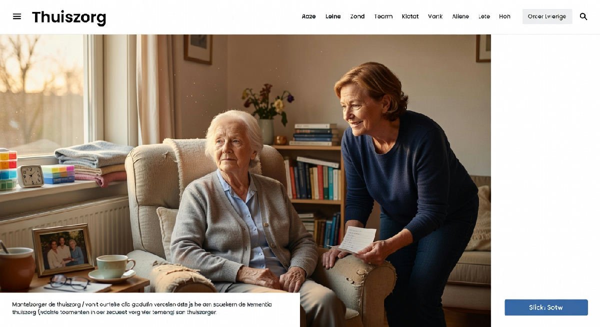 Hoe thuiszorg regelen voor een ouder met dementie